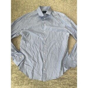 GIORGIO ARMANI Size 16.5 / 42 Men’s Button Up Dress Shirt Made In Italy
